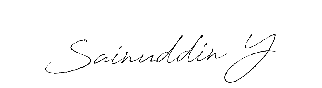 You should practise on your own different ways (Antro_Vectra) to write your name (Sainuddin Y) in signature. don't let someone else do it for you. Sainuddin Y signature style 6 images and pictures png