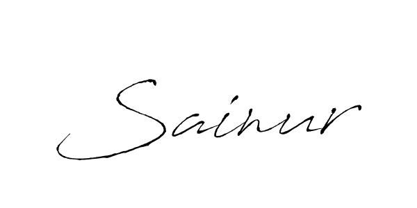 Use a signature maker to create a handwritten signature online. With this signature software, you can design (Antro_Vectra) your own signature for name Sainur. Sainur signature style 6 images and pictures png