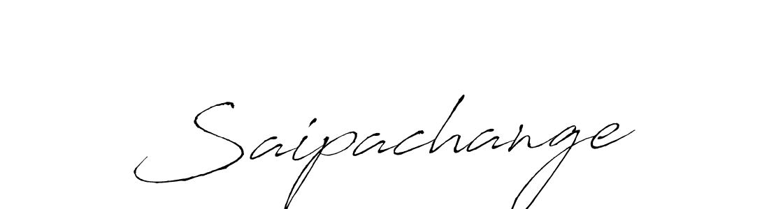 Design your own signature with our free online signature maker. With this signature software, you can create a handwritten (Antro_Vectra) signature for name Saipachange. Saipachange signature style 6 images and pictures png