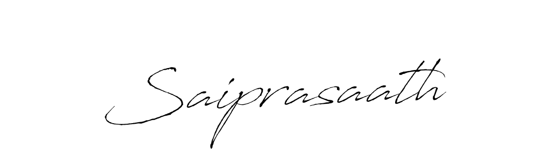 Use a signature maker to create a handwritten signature online. With this signature software, you can design (Antro_Vectra) your own signature for name Saiprasaath. Saiprasaath signature style 6 images and pictures png