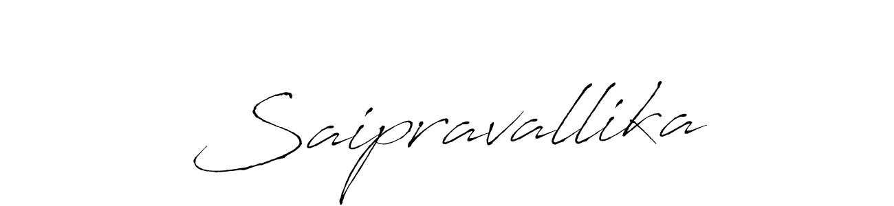 Create a beautiful signature design for name Saipravallika. With this signature (Antro_Vectra) fonts, you can make a handwritten signature for free. Saipravallika signature style 6 images and pictures png