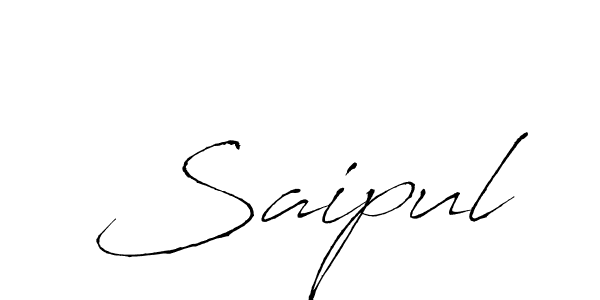 Also we have Saipul name is the best signature style. Create professional handwritten signature collection using Antro_Vectra autograph style. Saipul signature style 6 images and pictures png