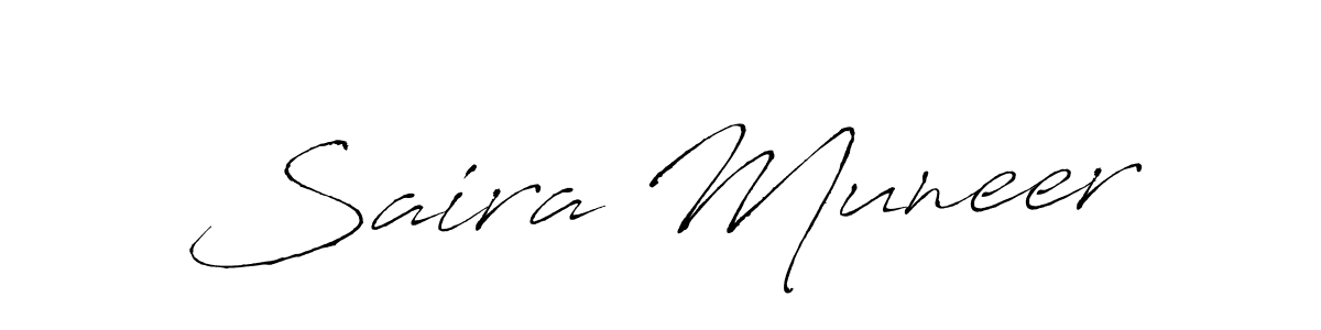 The best way (Antro_Vectra) to make a short signature is to pick only two or three words in your name. The name Saira Muneer include a total of six letters. For converting this name. Saira Muneer signature style 6 images and pictures png