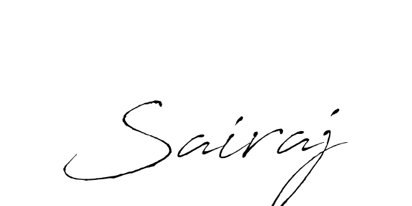 Design your own signature with our free online signature maker. With this signature software, you can create a handwritten (Antro_Vectra) signature for name Sairaj. Sairaj signature style 6 images and pictures png