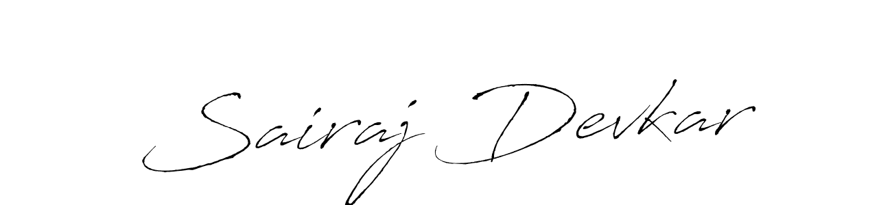 Sairaj Devkar stylish signature style. Best Handwritten Sign (Antro_Vectra) for my name. Handwritten Signature Collection Ideas for my name Sairaj Devkar. Sairaj Devkar signature style 6 images and pictures png