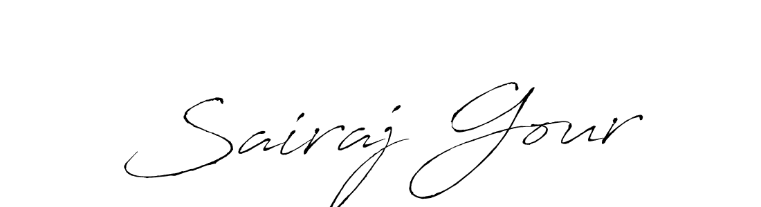 Use a signature maker to create a handwritten signature online. With this signature software, you can design (Antro_Vectra) your own signature for name Sairaj Gour. Sairaj Gour signature style 6 images and pictures png