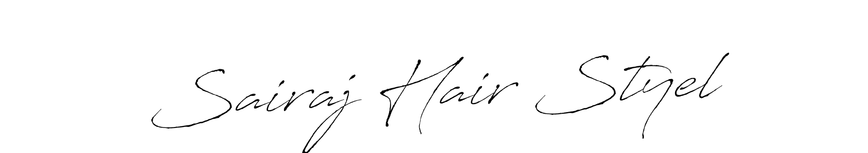 Sairaj Hair Styel stylish signature style. Best Handwritten Sign (Antro_Vectra) for my name. Handwritten Signature Collection Ideas for my name Sairaj Hair Styel. Sairaj Hair Styel signature style 6 images and pictures png