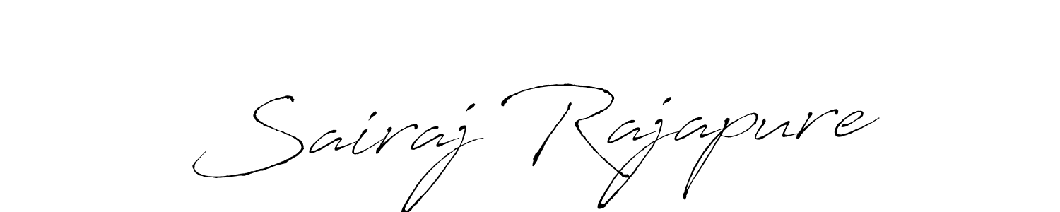 Sairaj Rajapure stylish signature style. Best Handwritten Sign (Antro_Vectra) for my name. Handwritten Signature Collection Ideas for my name Sairaj Rajapure. Sairaj Rajapure signature style 6 images and pictures png