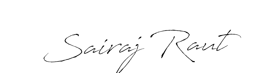 Also we have Sairaj Raut name is the best signature style. Create professional handwritten signature collection using Antro_Vectra autograph style. Sairaj Raut signature style 6 images and pictures png