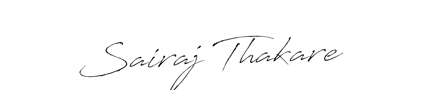 Also we have Sairaj Thakare name is the best signature style. Create professional handwritten signature collection using Antro_Vectra autograph style. Sairaj Thakare signature style 6 images and pictures png