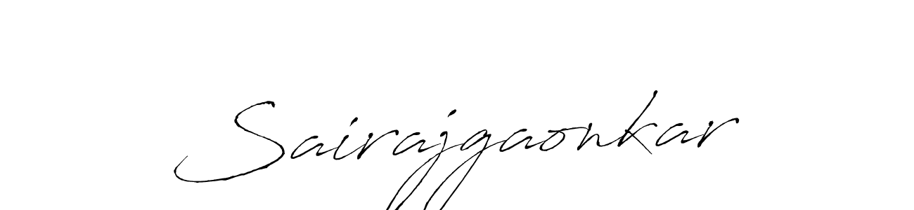 How to make Sairajgaonkar name signature. Use Antro_Vectra style for creating short signs online. This is the latest handwritten sign. Sairajgaonkar signature style 6 images and pictures png