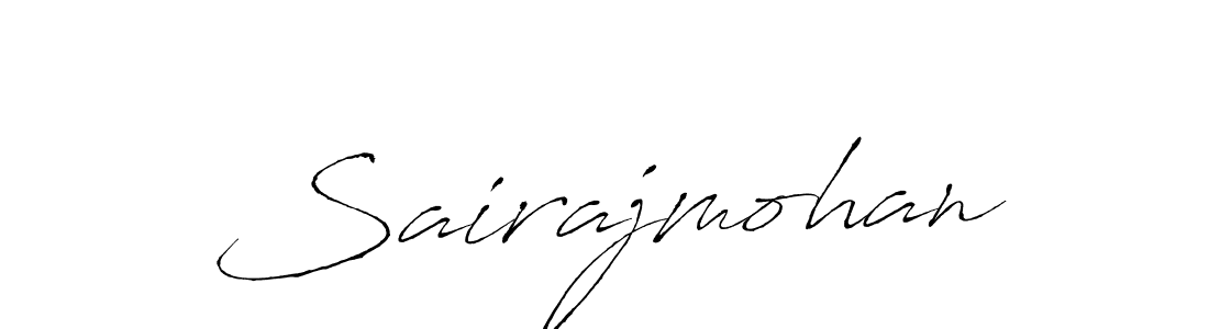You should practise on your own different ways (Antro_Vectra) to write your name (Sairajmohan) in signature. don't let someone else do it for you. Sairajmohan signature style 6 images and pictures png