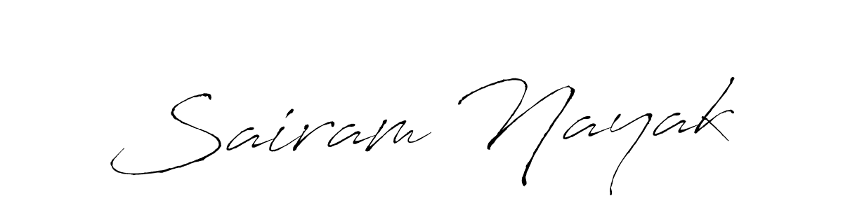 The best way (Antro_Vectra) to make a short signature is to pick only two or three words in your name. The name Sairam Nayak include a total of six letters. For converting this name. Sairam Nayak signature style 6 images and pictures png