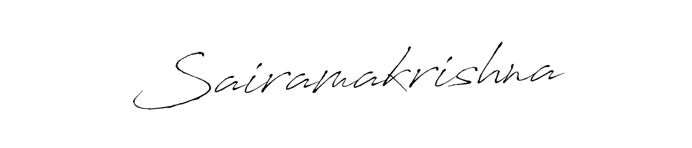 Create a beautiful signature design for name Sairamakrishna. With this signature (Antro_Vectra) fonts, you can make a handwritten signature for free. Sairamakrishna signature style 6 images and pictures png