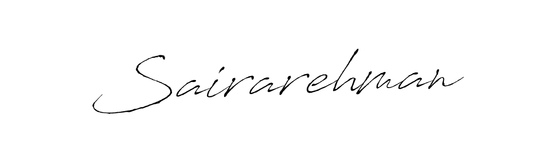 The best way (Antro_Vectra) to make a short signature is to pick only two or three words in your name. The name Sairarehman include a total of six letters. For converting this name. Sairarehman signature style 6 images and pictures png