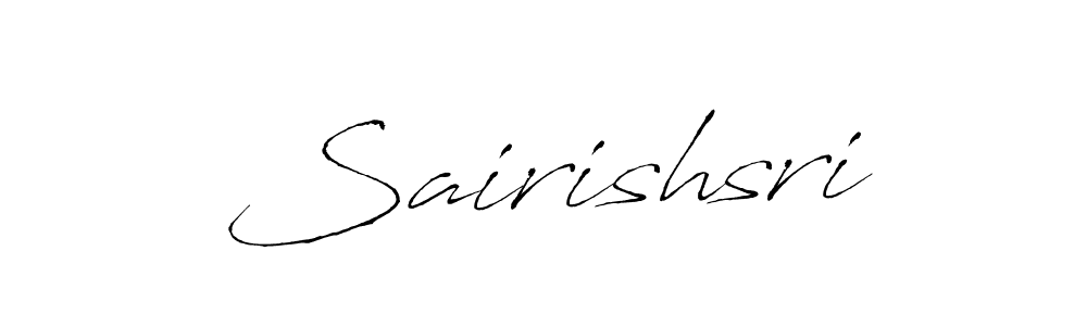 How to make Sairishsri name signature. Use Antro_Vectra style for creating short signs online. This is the latest handwritten sign. Sairishsri signature style 6 images and pictures png