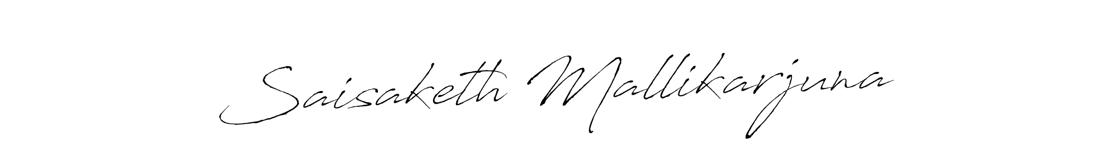 How to make Saisaketh Mallikarjuna name signature. Use Antro_Vectra style for creating short signs online. This is the latest handwritten sign. Saisaketh Mallikarjuna signature style 6 images and pictures png