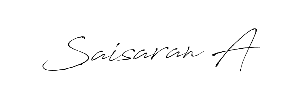 if you are searching for the best signature style for your name Saisaran A. so please give up your signature search. here we have designed multiple signature styles  using Antro_Vectra. Saisaran A signature style 6 images and pictures png