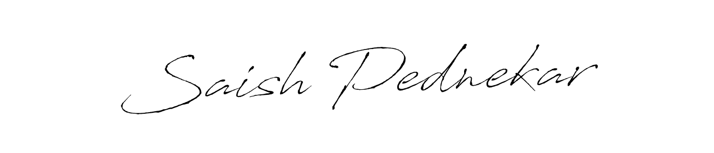 Similarly Antro_Vectra is the best handwritten signature design. Signature creator online .You can use it as an online autograph creator for name Saish Pednekar. Saish Pednekar signature style 6 images and pictures png
