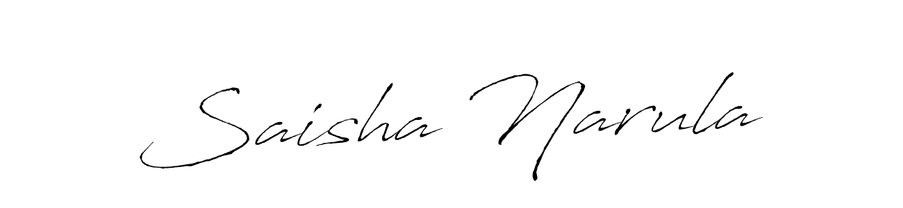 Also You can easily find your signature by using the search form. We will create Saisha Narula name handwritten signature images for you free of cost using Antro_Vectra sign style. Saisha Narula signature style 6 images and pictures png