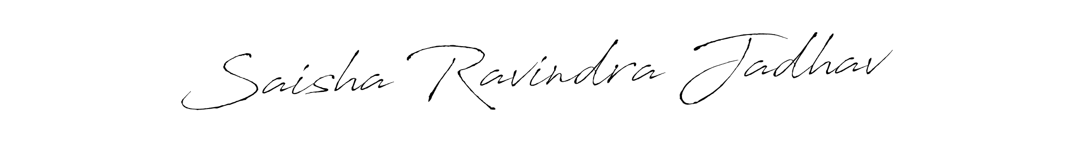 Create a beautiful signature design for name Saisha Ravindra Jadhav. With this signature (Antro_Vectra) fonts, you can make a handwritten signature for free. Saisha Ravindra Jadhav signature style 6 images and pictures png