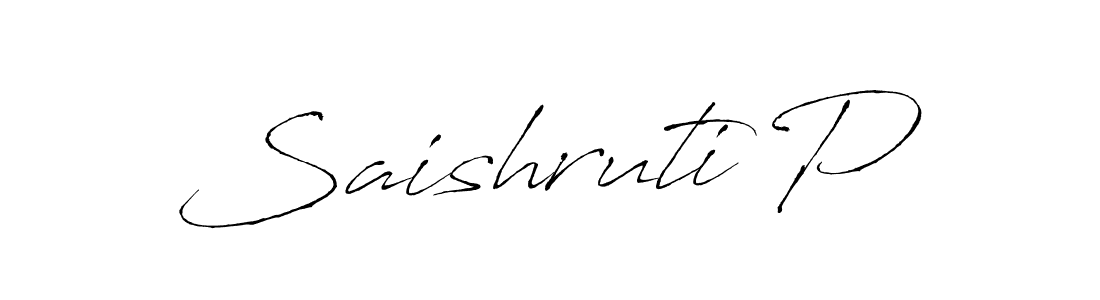 This is the best signature style for the Saishruti P name. Also you like these signature font (Antro_Vectra). Mix name signature. Saishruti P signature style 6 images and pictures png