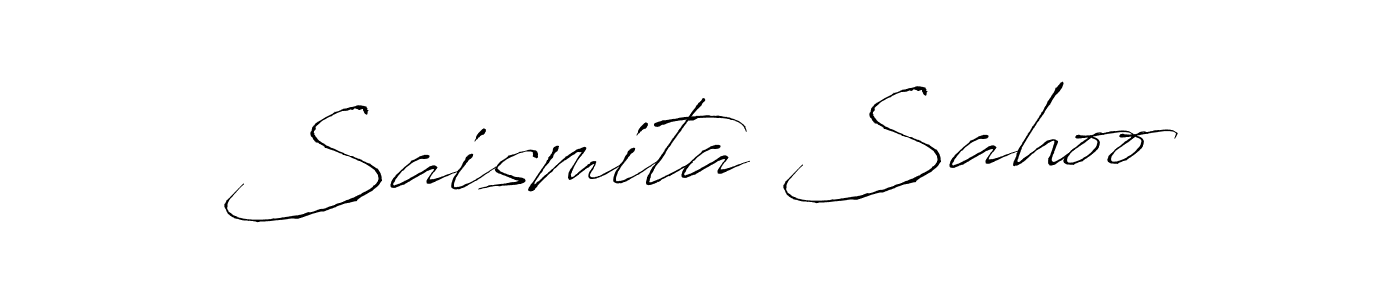 How to make Saismita Sahoo name signature. Use Antro_Vectra style for creating short signs online. This is the latest handwritten sign. Saismita Sahoo signature style 6 images and pictures png