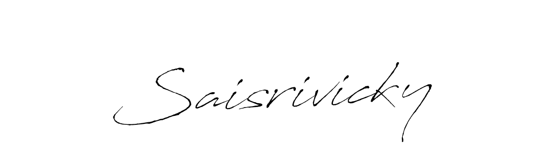 Saisrivicky stylish signature style. Best Handwritten Sign (Antro_Vectra) for my name. Handwritten Signature Collection Ideas for my name Saisrivicky. Saisrivicky signature style 6 images and pictures png