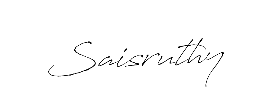 Create a beautiful signature design for name Saisruthy. With this signature (Antro_Vectra) fonts, you can make a handwritten signature for free. Saisruthy signature style 6 images and pictures png