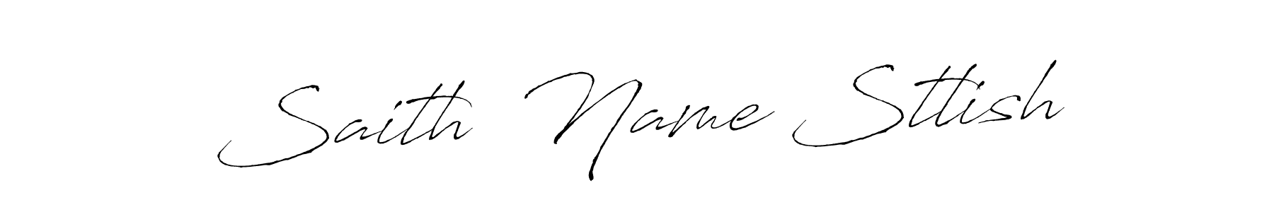 Make a beautiful signature design for name Saith  Name Stlish. With this signature (Antro_Vectra) style, you can create a handwritten signature for free. Saith  Name Stlish signature style 6 images and pictures png