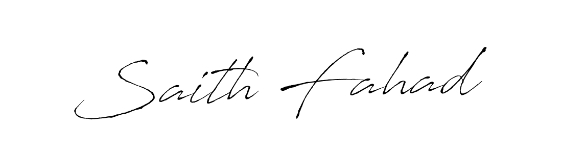 if you are searching for the best signature style for your name Saith Fahad. so please give up your signature search. here we have designed multiple signature styles  using Antro_Vectra. Saith Fahad signature style 6 images and pictures png