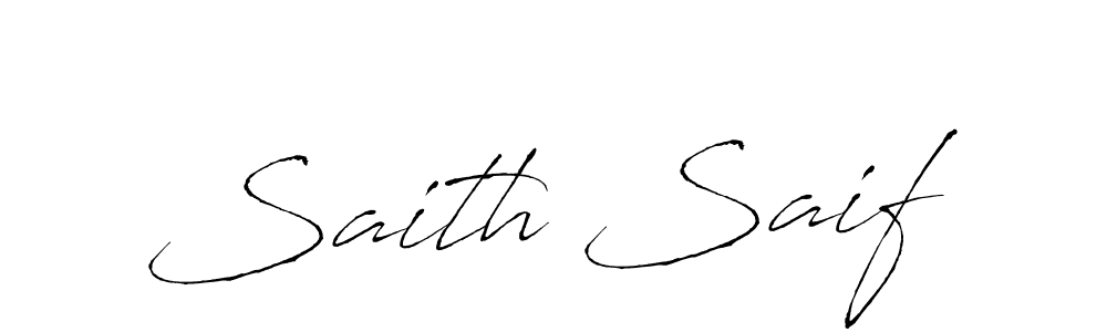 You should practise on your own different ways (Antro_Vectra) to write your name (Saith Saif) in signature. don't let someone else do it for you. Saith Saif signature style 6 images and pictures png