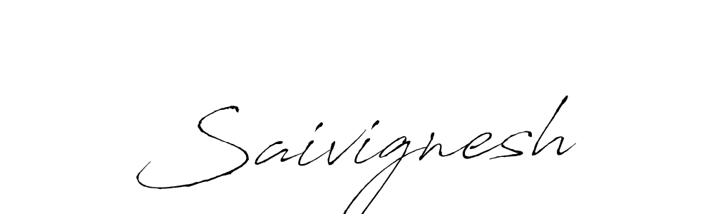 How to make Saivignesh signature? Antro_Vectra is a professional autograph style. Create handwritten signature for Saivignesh name. Saivignesh signature style 6 images and pictures png