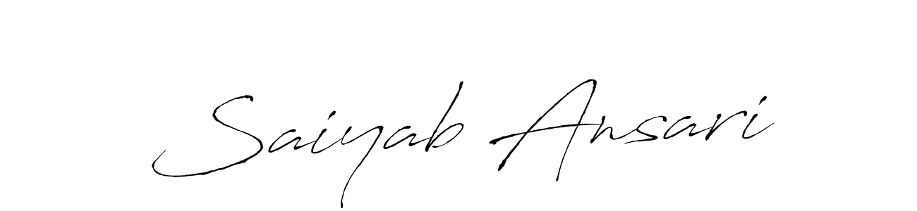 You should practise on your own different ways (Antro_Vectra) to write your name (Saiyab Ansari) in signature. don't let someone else do it for you. Saiyab Ansari signature style 6 images and pictures png