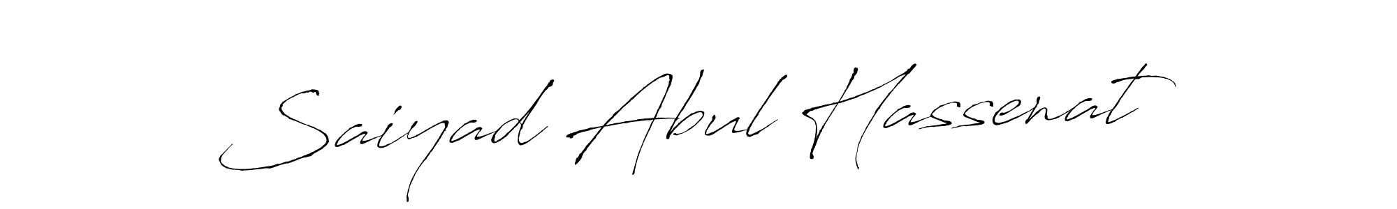 How to Draw Saiyad Abul Hassenat signature style? Antro_Vectra is a latest design signature styles for name Saiyad Abul Hassenat. Saiyad Abul Hassenat signature style 6 images and pictures png