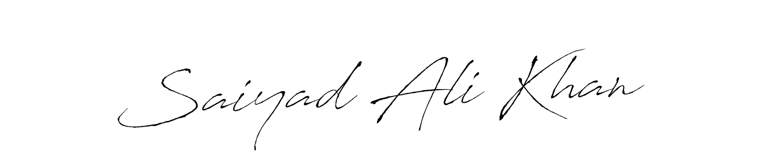 Make a beautiful signature design for name Saiyad Ali Khan. Use this online signature maker to create a handwritten signature for free. Saiyad Ali Khan signature style 6 images and pictures png