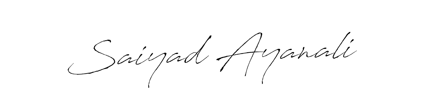 Antro_Vectra is a professional signature style that is perfect for those who want to add a touch of class to their signature. It is also a great choice for those who want to make their signature more unique. Get Saiyad Ayanali name to fancy signature for free. Saiyad Ayanali signature style 6 images and pictures png