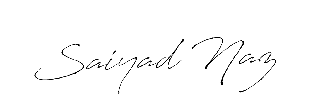 Make a beautiful signature design for name Saiyad Naz. Use this online signature maker to create a handwritten signature for free. Saiyad Naz signature style 6 images and pictures png