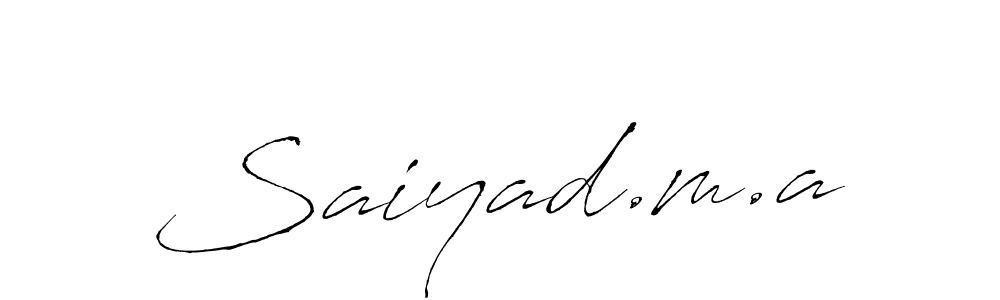 Saiyad.m.a stylish signature style. Best Handwritten Sign (Antro_Vectra) for my name. Handwritten Signature Collection Ideas for my name Saiyad.m.a. Saiyad.m.a signature style 6 images and pictures png