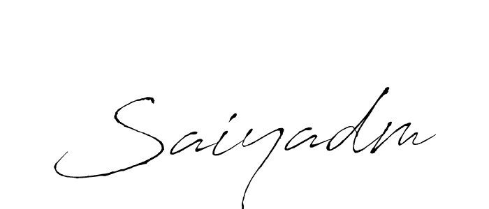 if you are searching for the best signature style for your name Saiyadm. so please give up your signature search. here we have designed multiple signature styles  using Antro_Vectra. Saiyadm signature style 6 images and pictures png