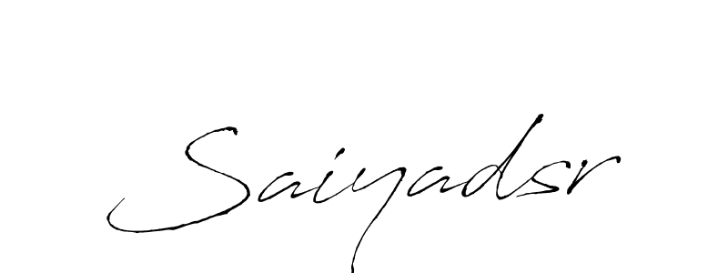 Design your own signature with our free online signature maker. With this signature software, you can create a handwritten (Antro_Vectra) signature for name Saiyadsr. Saiyadsr signature style 6 images and pictures png