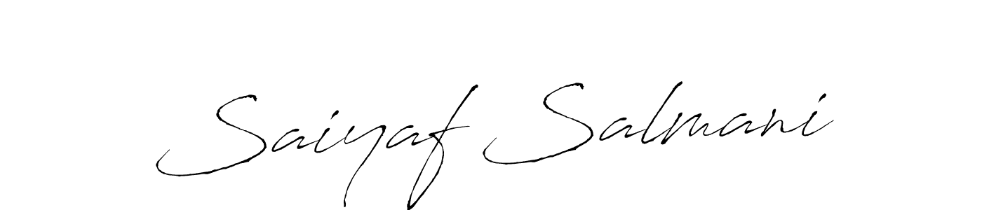 Make a beautiful signature design for name Saiyaf Salmani. With this signature (Antro_Vectra) style, you can create a handwritten signature for free. Saiyaf Salmani signature style 6 images and pictures png