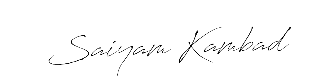 Saiyam Kambad stylish signature style. Best Handwritten Sign (Antro_Vectra) for my name. Handwritten Signature Collection Ideas for my name Saiyam Kambad. Saiyam Kambad signature style 6 images and pictures png