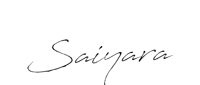 Use a signature maker to create a handwritten signature online. With this signature software, you can design (Antro_Vectra) your own signature for name Saiyara. Saiyara signature style 6 images and pictures png