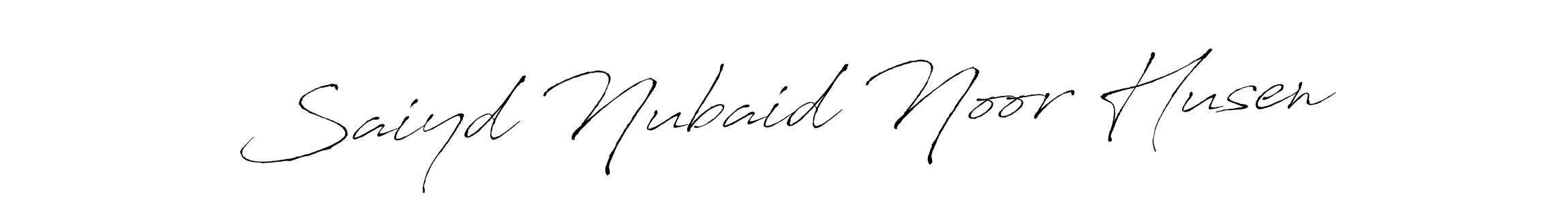 Saiyd Nubaid Noor Husen stylish signature style. Best Handwritten Sign (Antro_Vectra) for my name. Handwritten Signature Collection Ideas for my name Saiyd Nubaid Noor Husen. Saiyd Nubaid Noor Husen signature style 6 images and pictures png