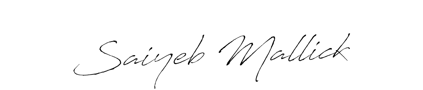 How to make Saiyeb Mallick signature? Antro_Vectra is a professional autograph style. Create handwritten signature for Saiyeb Mallick name. Saiyeb Mallick signature style 6 images and pictures png