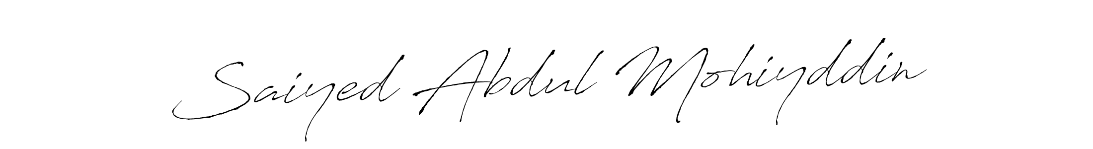 Antro_Vectra is a professional signature style that is perfect for those who want to add a touch of class to their signature. It is also a great choice for those who want to make their signature more unique. Get Saiyed Abdul Mohiyddin name to fancy signature for free. Saiyed Abdul Mohiyddin signature style 6 images and pictures png