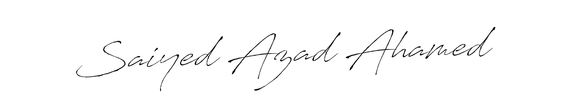 Make a beautiful signature design for name Saiyed Azad Ahamed. Use this online signature maker to create a handwritten signature for free. Saiyed Azad Ahamed signature style 6 images and pictures png