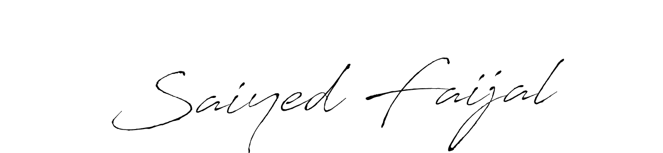 Antro_Vectra is a professional signature style that is perfect for those who want to add a touch of class to their signature. It is also a great choice for those who want to make their signature more unique. Get Saiyed Faijal name to fancy signature for free. Saiyed Faijal signature style 6 images and pictures png