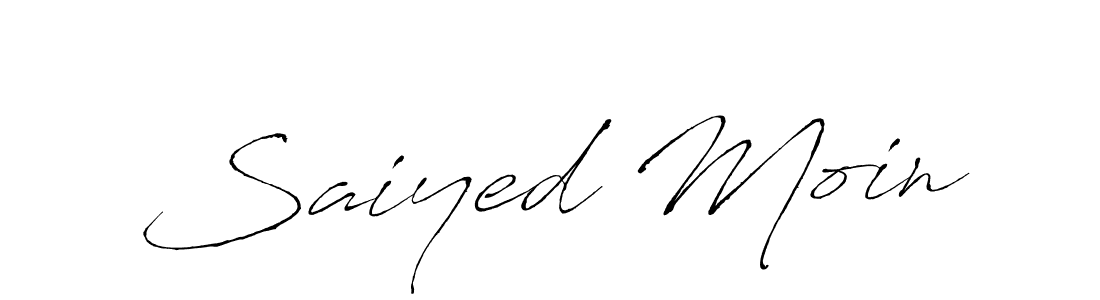 Also we have Saiyed Moin name is the best signature style. Create professional handwritten signature collection using Antro_Vectra autograph style. Saiyed Moin signature style 6 images and pictures png